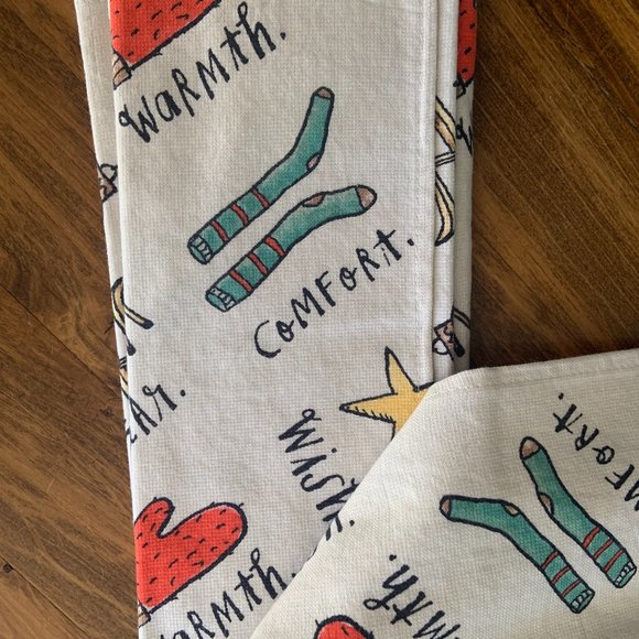 Rae Dunn Holiday Kitchen Towels - Set of 2 - Picture 5 of 5